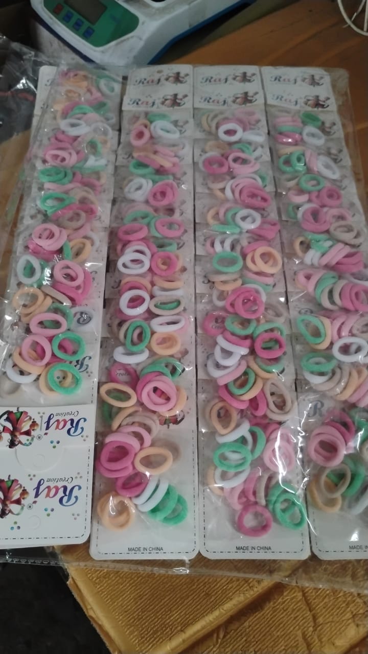 Colorful Soft Elastic Hair Bands Set for Kids & Girls (10 Pkt  / 1 Set) Colorful Soft Elastic Hair Bands Set for Kids & Girls (10 Pkt  / 1 Set)